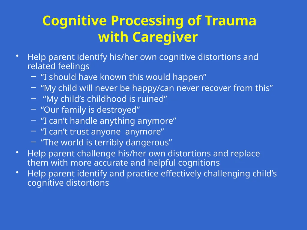 Trauma-Focused Cognitive-Behavioral Therapy - slide 163 of 195