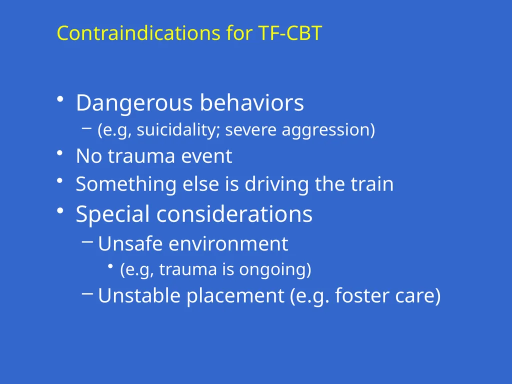 Trauma-Focused Cognitive-Behavioral Therapy - slide 39 of 195