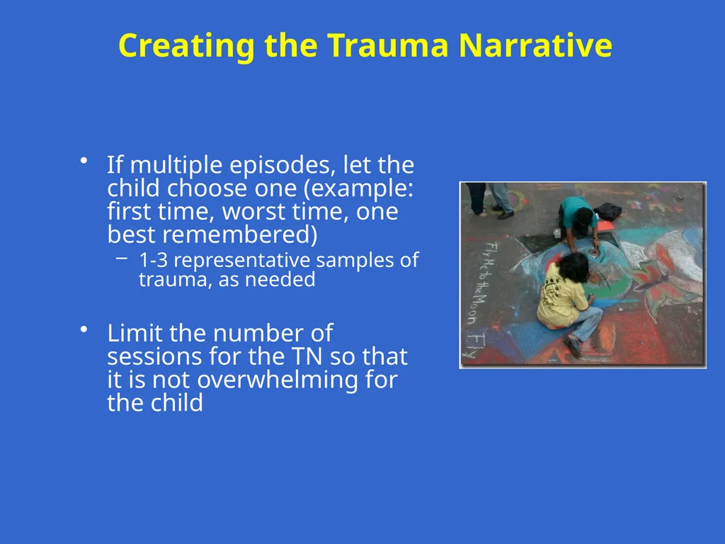 Trauma-Focused Cognitive-Behavioral Therapy - slide 134 of 195