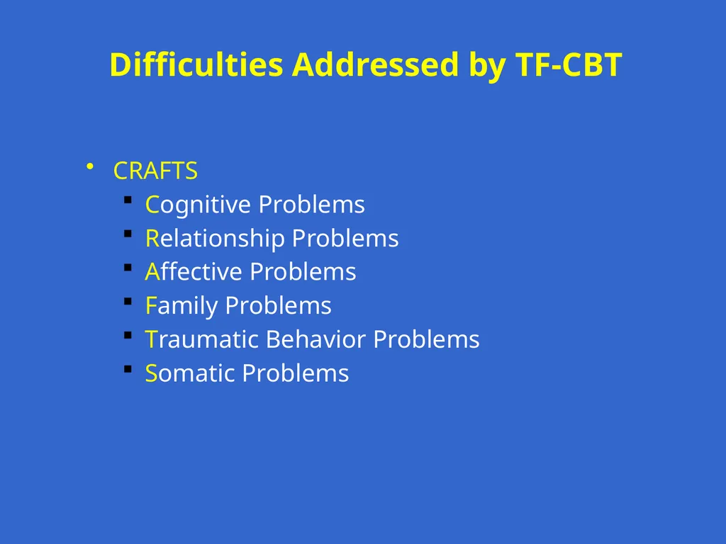 Trauma-Focused Cognitive-Behavioral Therapy - slide 42 of 195