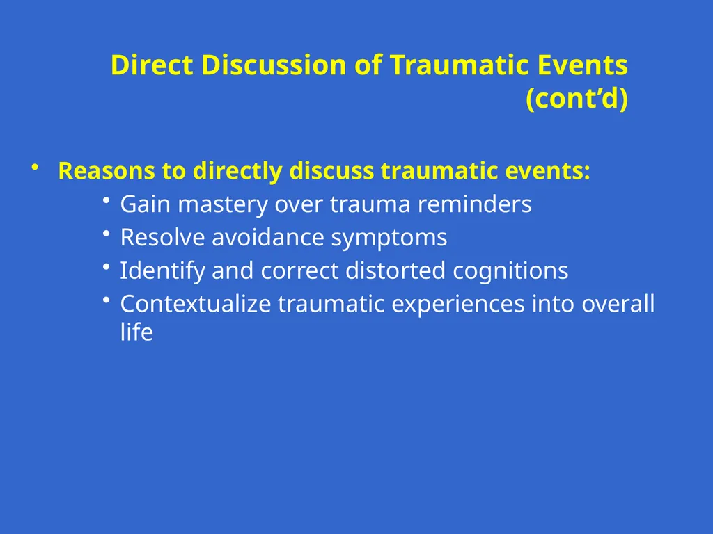 Trauma-Focused Cognitive-Behavioral Therapy - slide 125 of 195