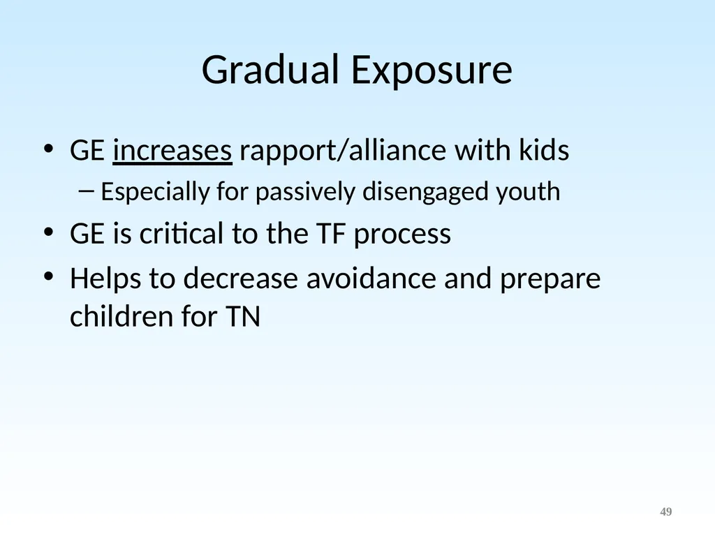 Trauma-Focused Cognitive-Behavioral Therapy - slide 49 of 195