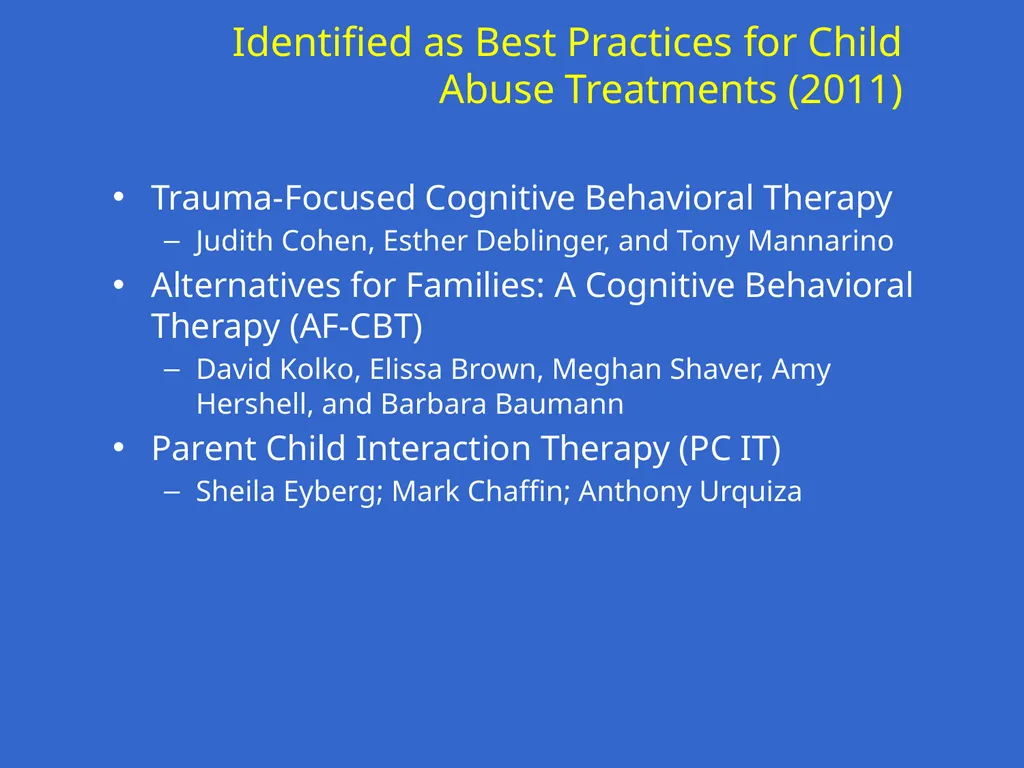 Trauma-Focused Cognitive-Behavioral Therapy - slide 37 of 195