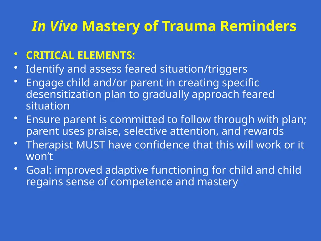 Trauma-Focused Cognitive-Behavioral Therapy - slide 179 of 195