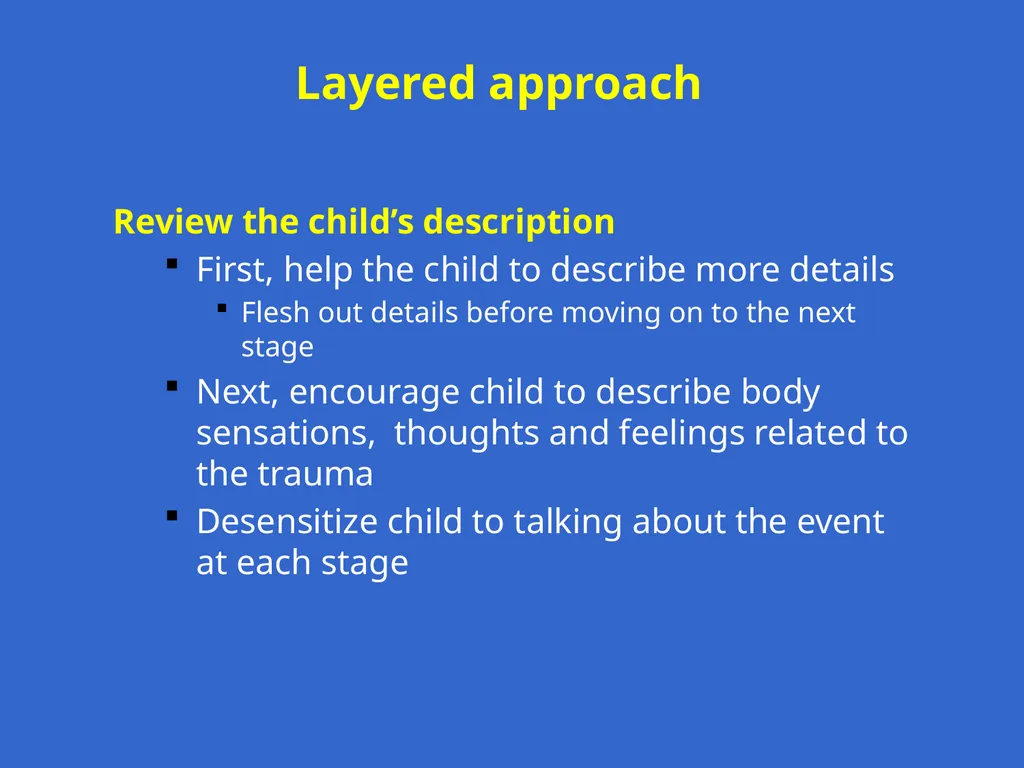 Trauma-Focused Cognitive-Behavioral Therapy - slide 132 of 195