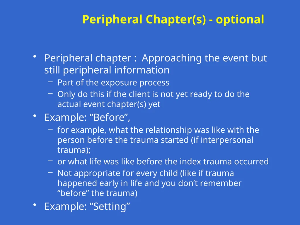 Trauma-Focused Cognitive-Behavioral Therapy - slide 129 of 195