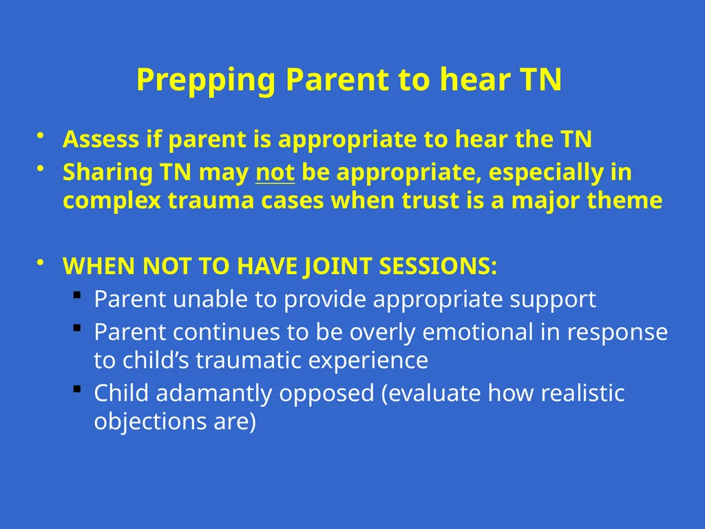 Trauma-Focused Cognitive-Behavioral Therapy - slide 166 of 195