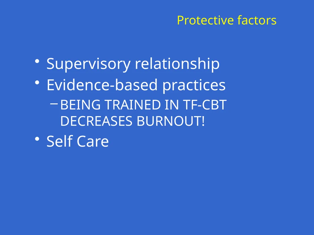 Trauma-Focused Cognitive-Behavioral Therapy - slide 188 of 195