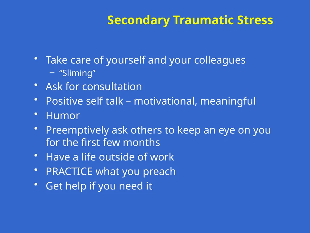Trauma-Focused Cognitive-Behavioral Therapy - slide 189 of 195