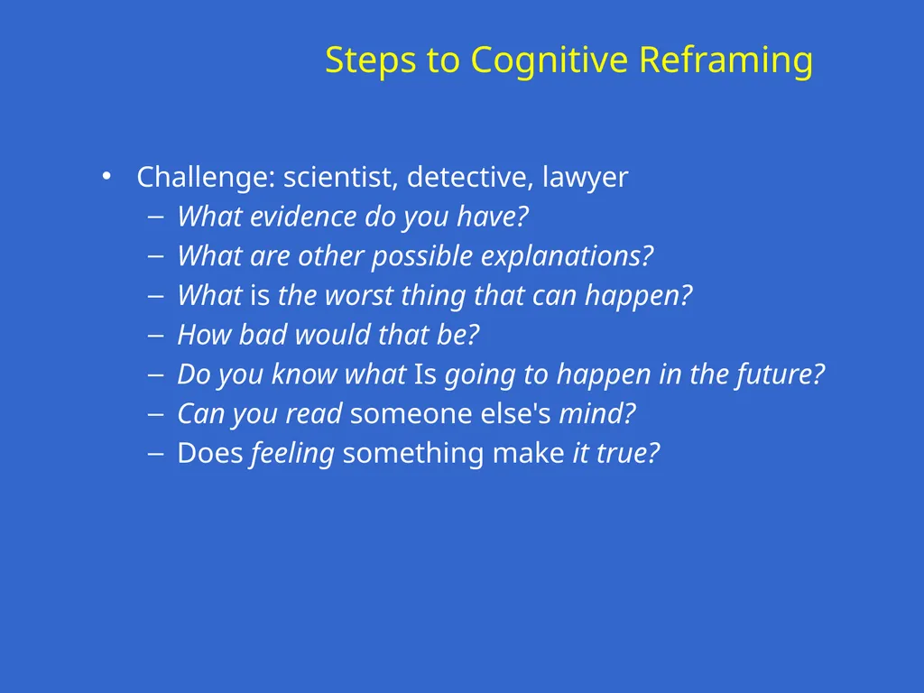 Trauma-Focused Cognitive-Behavioral Therapy - slide 115 of 195