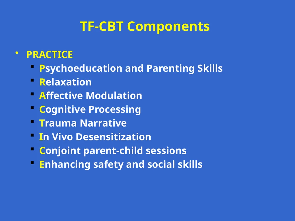 Trauma-Focused Cognitive-Behavioral Therapy - slide 45 of 195