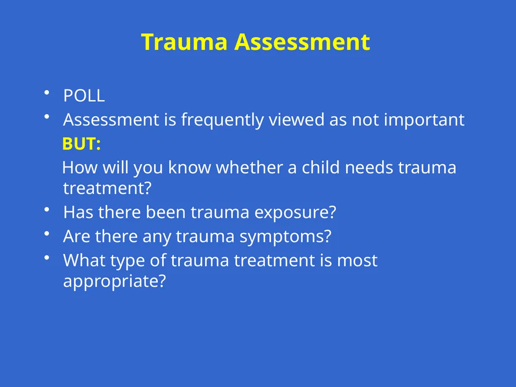 Trauma-Focused Cognitive-Behavioral Therapy - slide 21 of 195