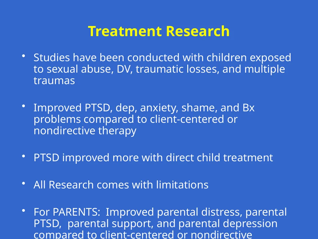 Trauma-Focused Cognitive-Behavioral Therapy - slide 38 of 195
