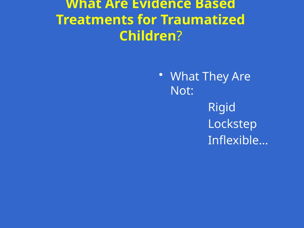 Trauma-Focused Cognitive-Behavioral Therapy - slide 26 of 195