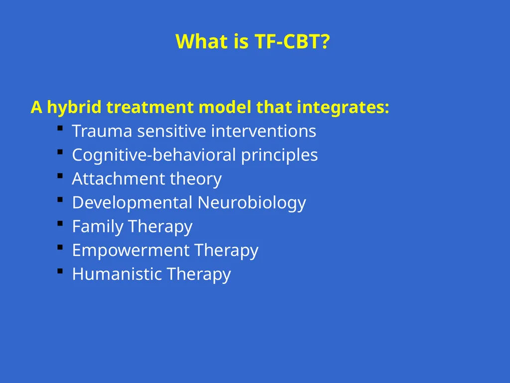 Trauma-Focused Cognitive-Behavioral Therapy - slide 28 of 195