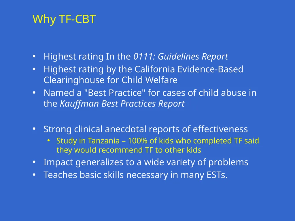 Trauma-Focused Cognitive-Behavioral Therapy - slide 36 of 195