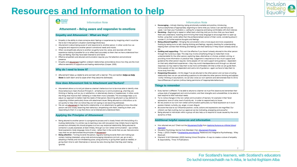 Inclusion Wellbeing & Equalities Professional - slide 22 of 25