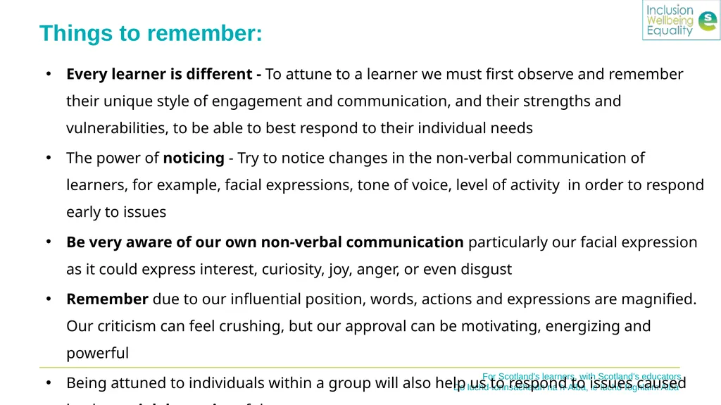 Inclusion Wellbeing & Equalities Professional - slide 19 of 25