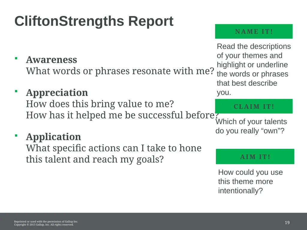 START WITH TALENT; FINISH WITH STRENGTH Unleash - slide 19 of 21