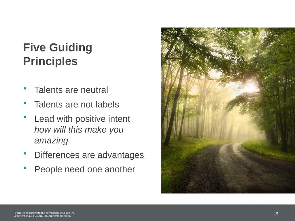 START WITH TALENT; FINISH WITH STRENGTH Unleash - slide 15 of 21