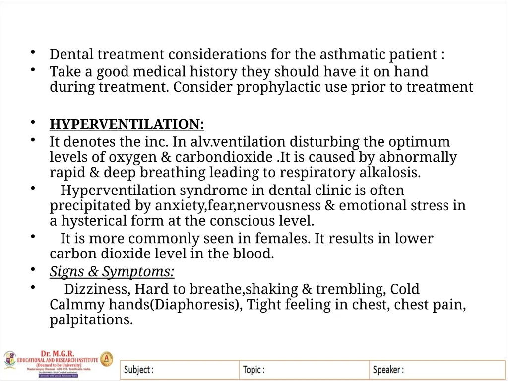 Topic : MEDICAL EMERGENCIES IN DENTAL PRACTICE - slide 18 of 23
