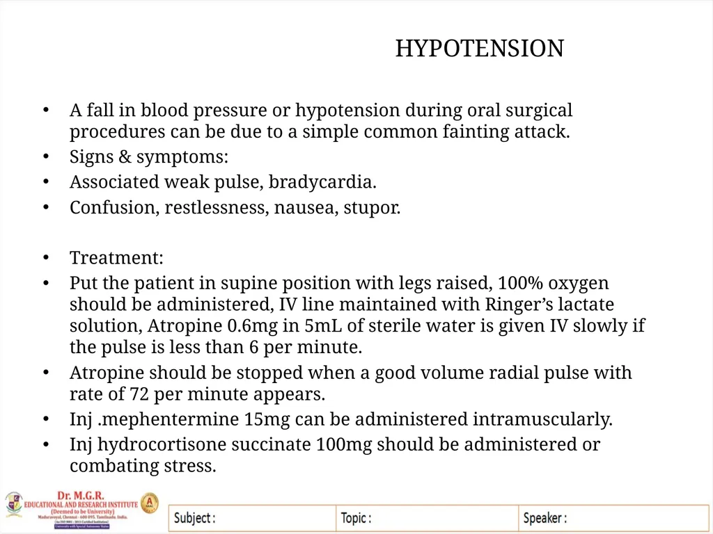 Topic : MEDICAL EMERGENCIES IN DENTAL PRACTICE - slide 21 of 23