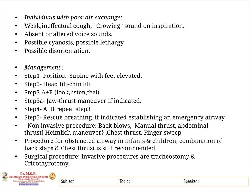 Topic : MEDICAL EMERGENCIES IN DENTAL PRACTICE - slide 15 of 23