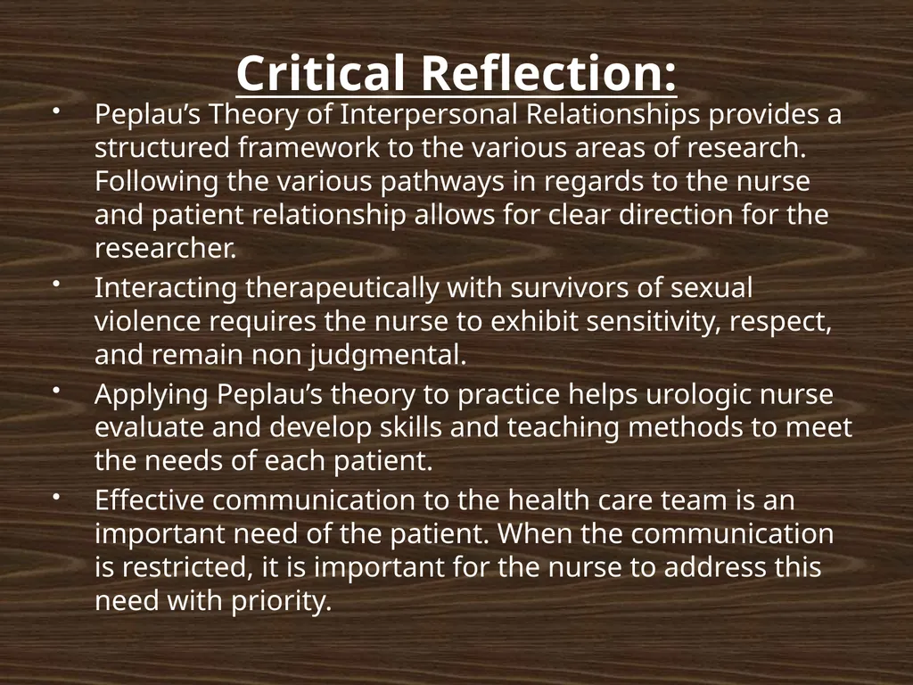Hildegard Peplau Theory of Interpersonal - slide 45 of 48