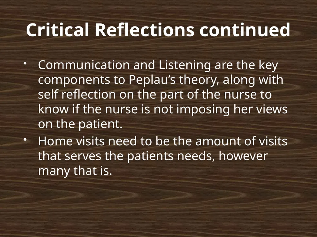 Hildegard Peplau Theory of Interpersonal - slide 46 of 48