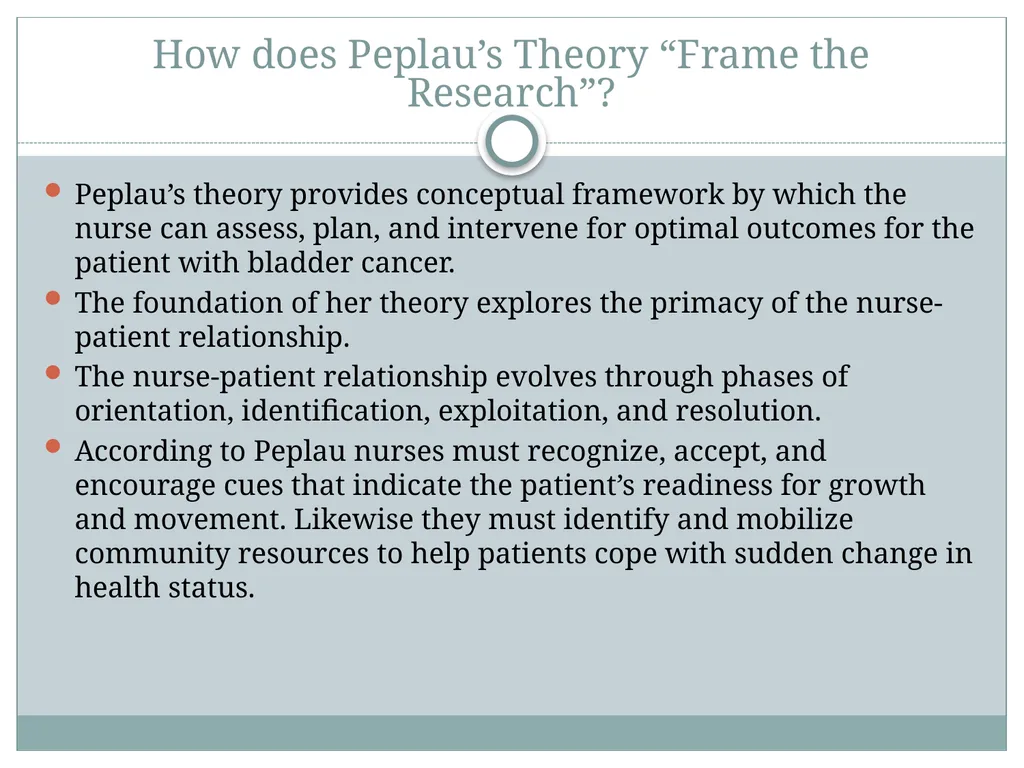 Hildegard Peplau Theory of Interpersonal - slide 24 of 48