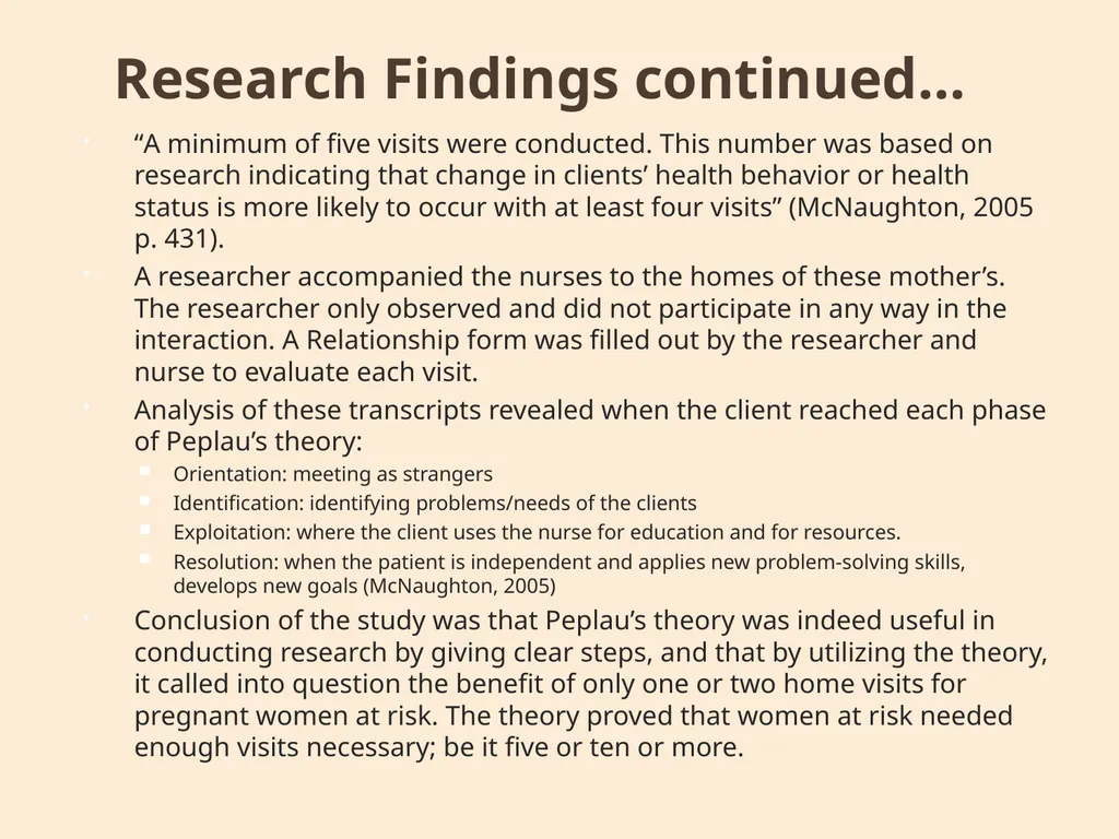 Hildegard Peplau Theory of Interpersonal - slide 10 of 48