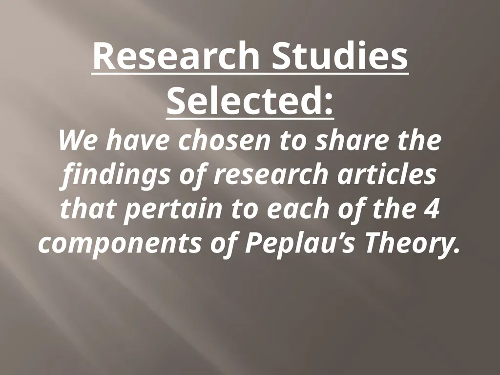Hildegard Peplau Theory of Interpersonal - slide 5 of 48