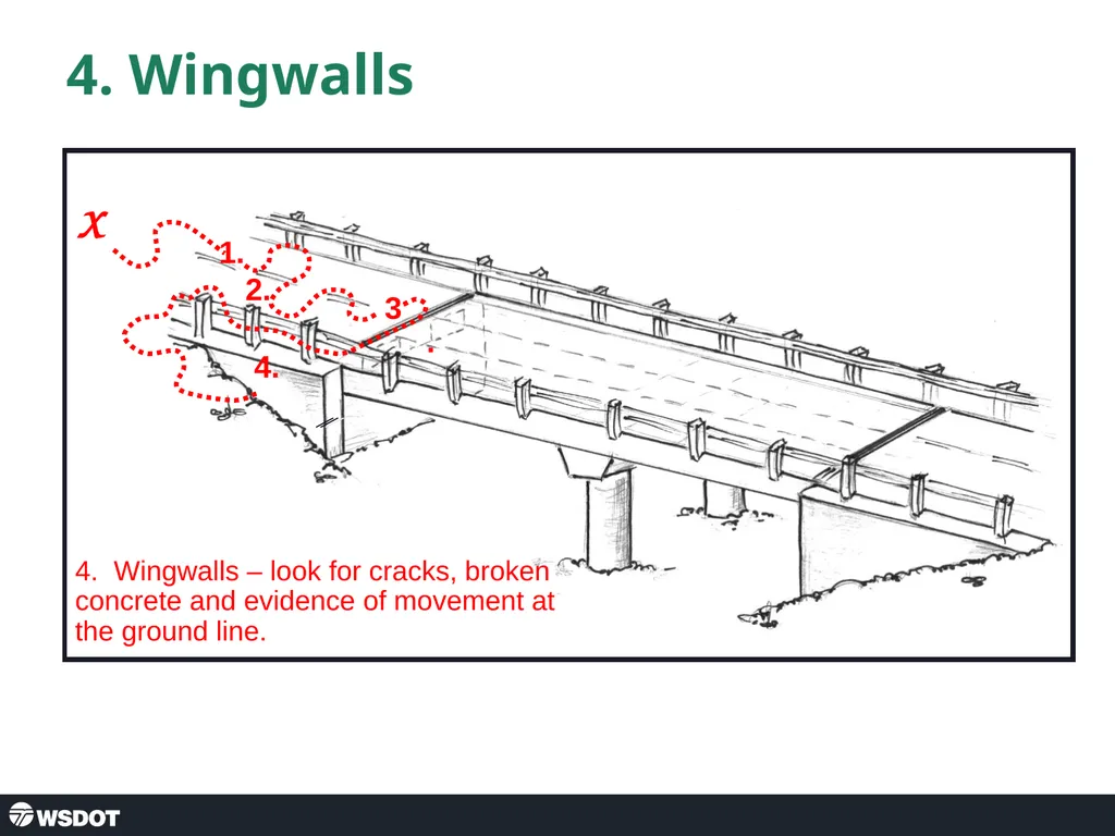 Post Seismic Bridge Inspection Abutment Approach - slide 15 of 25