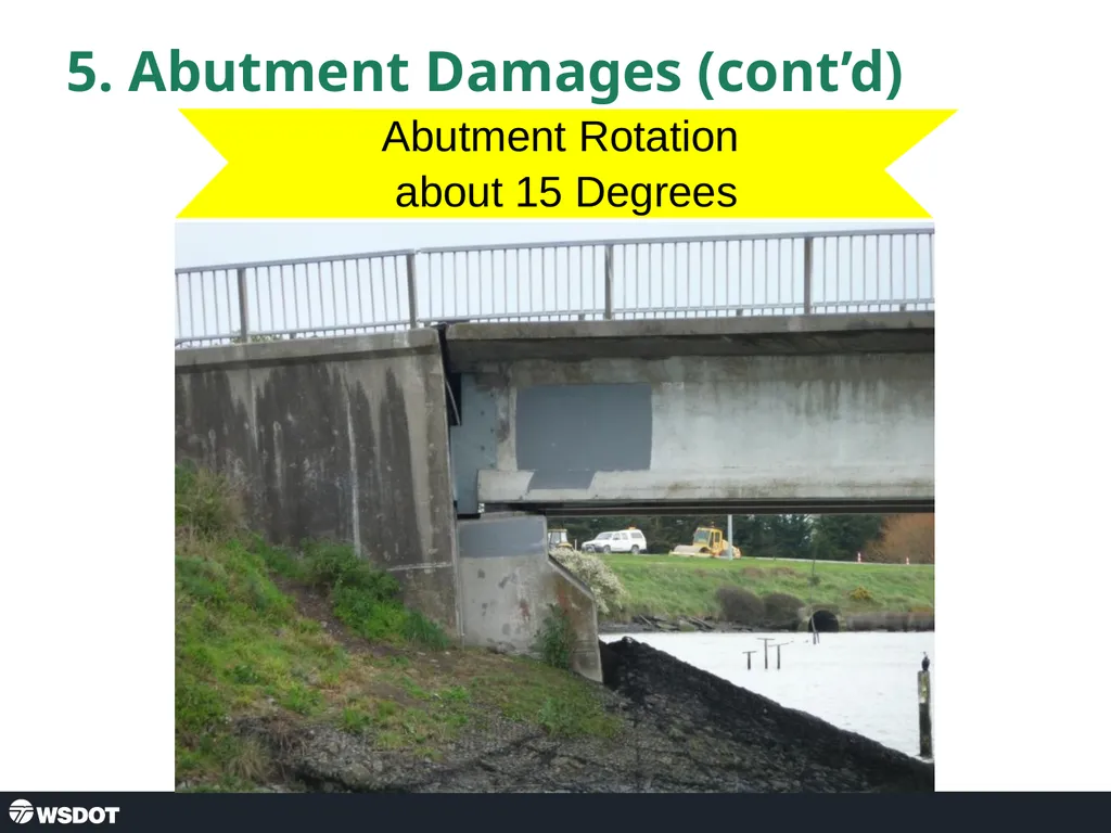 Post Seismic Bridge Inspection Abutment Approach - slide 19 of 25