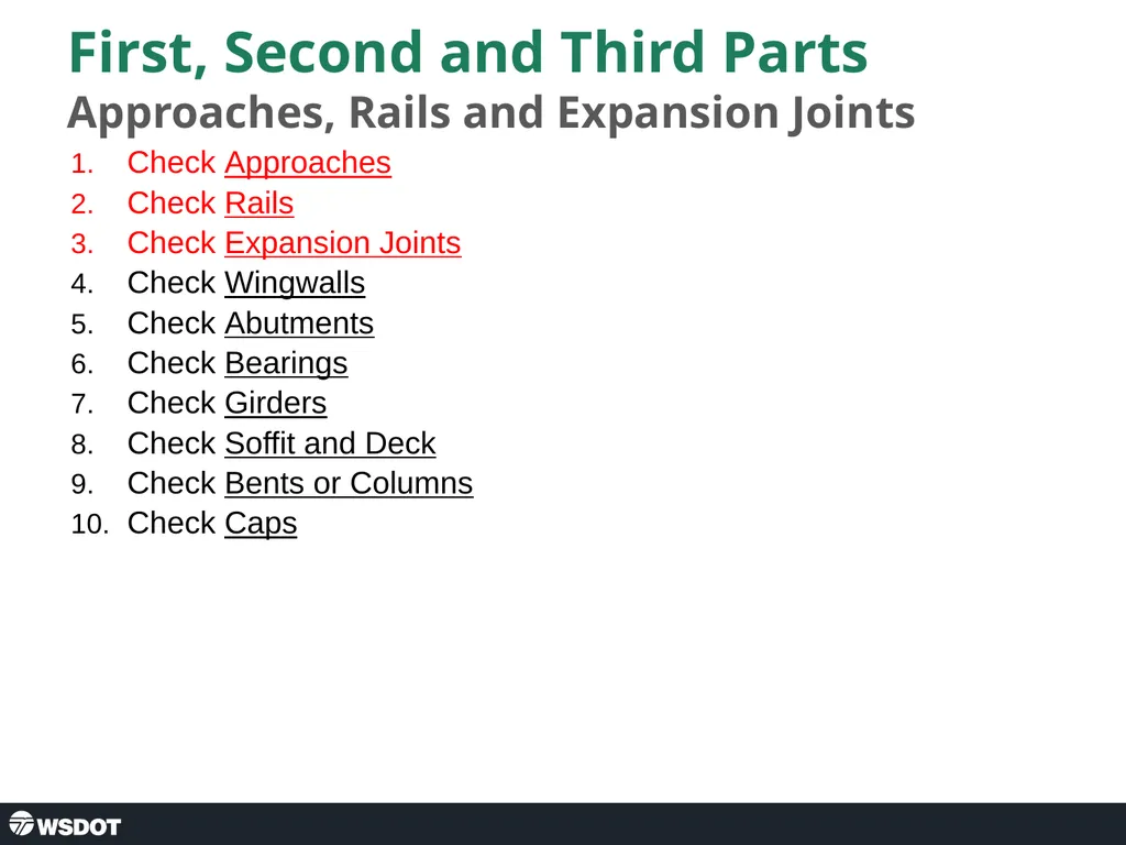 Post Seismic Bridge Inspection Abutment Approach - slide 3 of 25