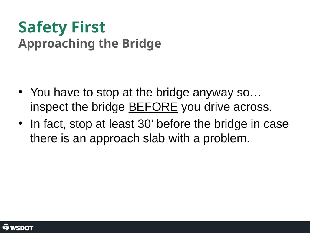Post Seismic Bridge Inspection Abutment Approach - slide 4 of 25