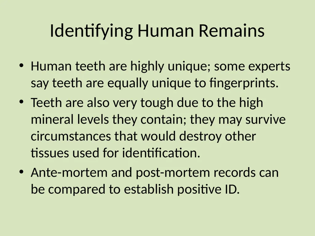 Dental Identification and Lip Prints Original - slide 4 of 14