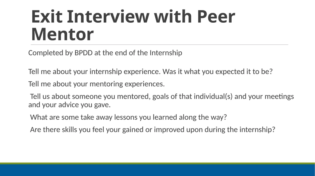 Peer Mentoring Training for Agencies Objectives: - slide 44 of 55