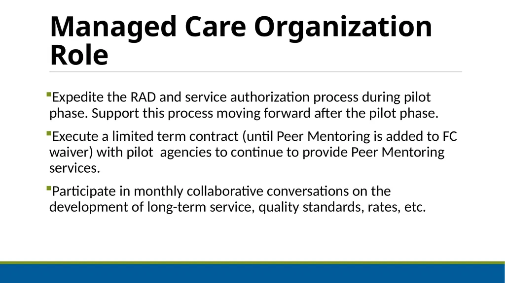 Peer Mentoring Training for Agencies Objectives: - slide 24 of 55