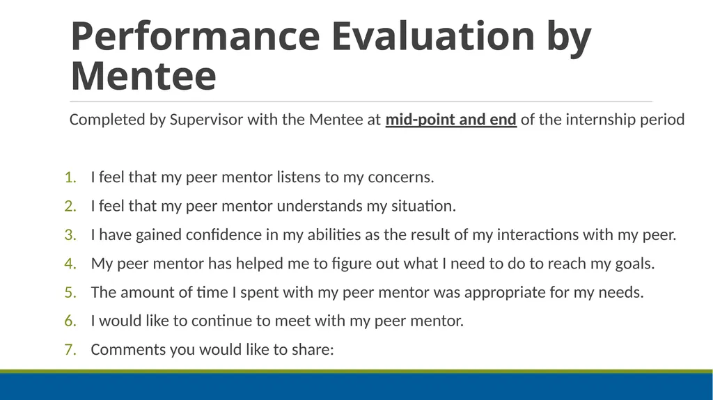 Peer Mentoring Training for Agencies Objectives: - slide 43 of 55