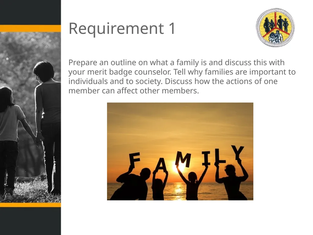 Family Life Merit Badge Troop 344 and 9344 - slide 9 of 47