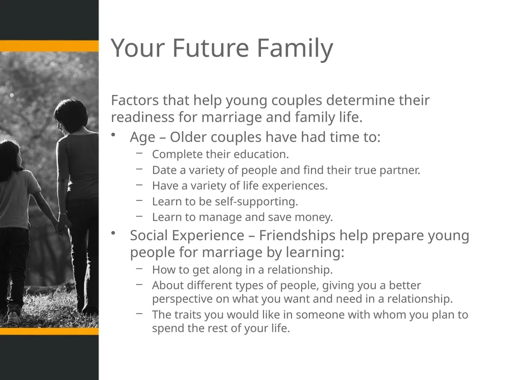 Family Life Merit Badge Troop 344 and 9344 - slide 39 of 47