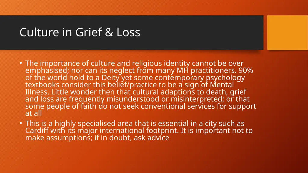 Bereavement, Grief & Loss Revd Dr Paul Fitzpatrick - slide 12 of 20