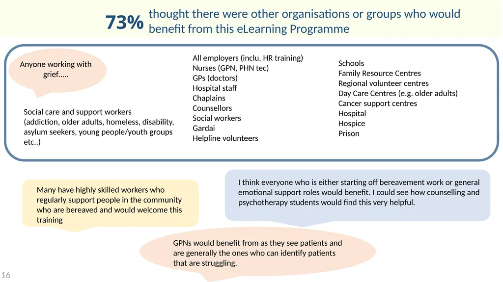 Developing a bereavement competency framework. An - slide 29 of 33