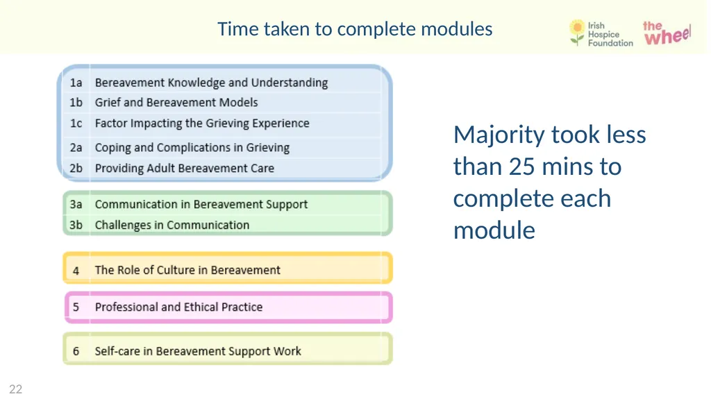 Developing a bereavement competency framework. An - slide 28 of 33