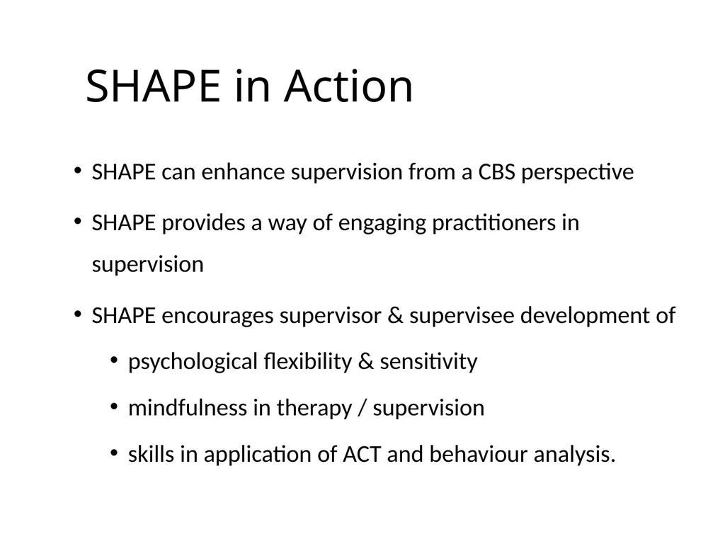 Supervision from a Contextual Lens: SHAPE in - slide 8 of 23