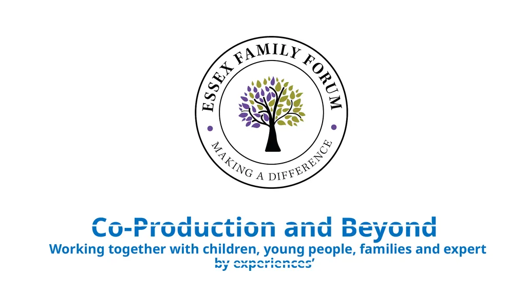 Co-Production and Beyond Working together with - slide 1 of 16
