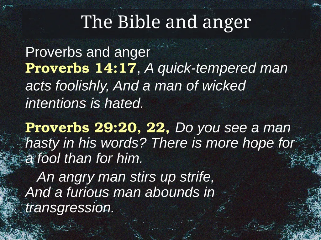 Problems Christians Face Struggling with Anger To - slide 12 of 22