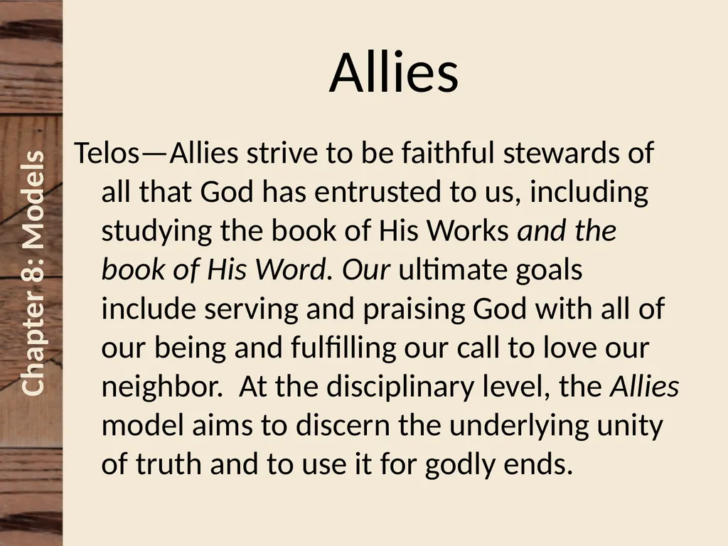 Chapter 8 Understanding and Making Models David N. - slide 41 of 46