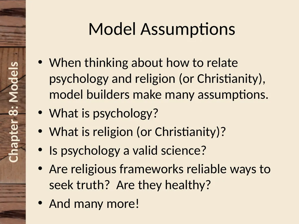Chapter 8 Understanding and Making Models David N. - slide 17 of 46